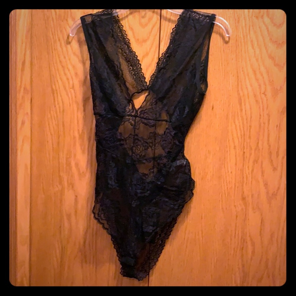 Black XL lace teddy